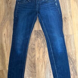 Silver Aiko Women's Skinny Jeans in Dark Indigo